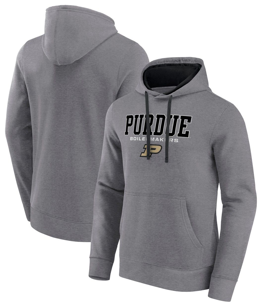 Logo Athletic Men's Purdue Boilermakers Grey/Black Hoodie product image