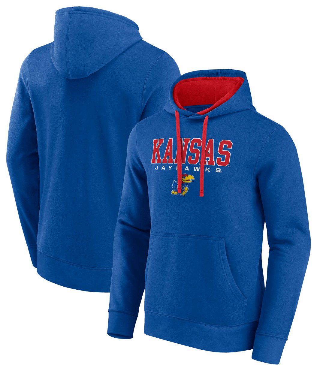 Logo Athletic Men's Kansas Jayhawks Royal/Red Hoodie product image