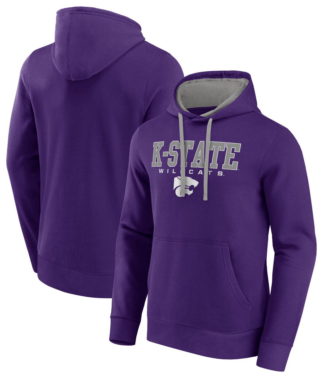 Logo Athletic Men's Kansas State Wildcats Purple/Grey Hoodie product image