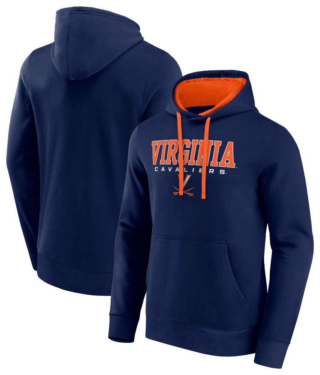 Logo Athletic Men's Virginia Cavaliers Navy/Orange Hoodie product image