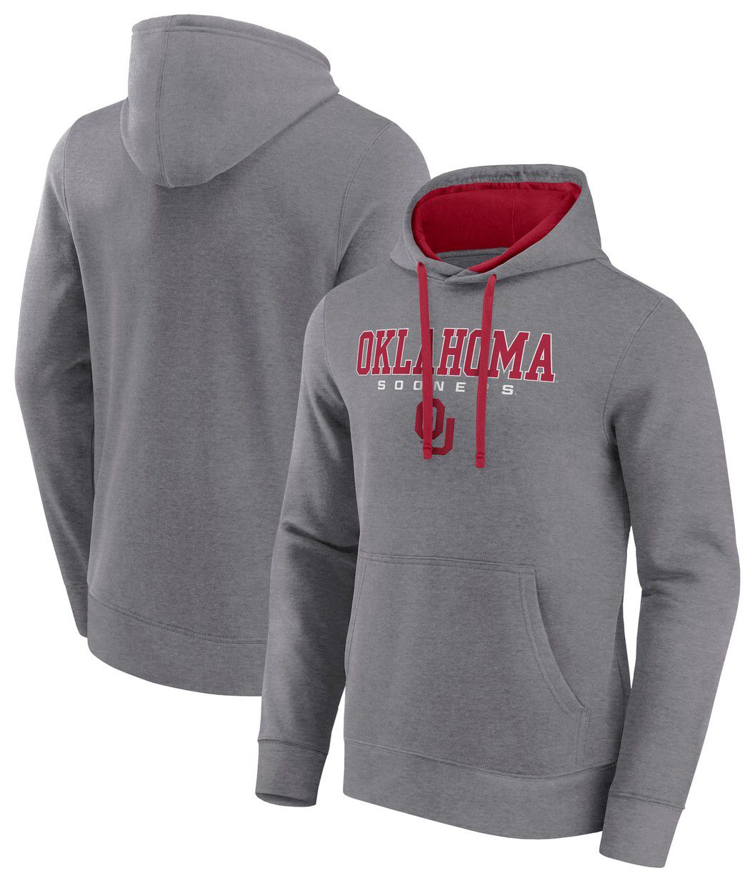 Logo Athletic Men's Oklahoma Sooners Grey/Cardinal Hoodie product image