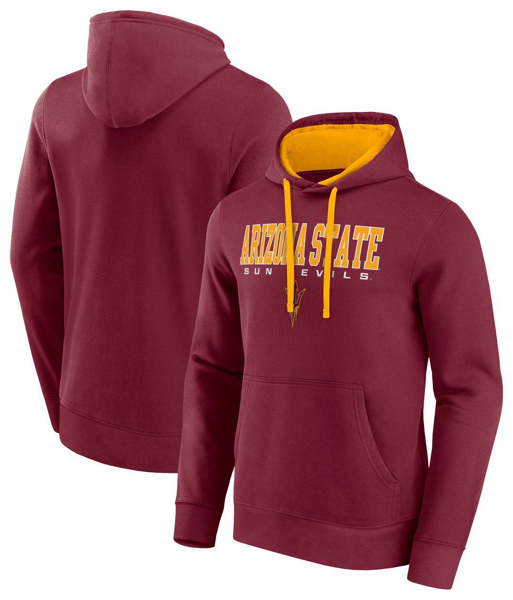 Logo Athletic Men's Arizona State Sun Devils Garnet/Gold Hoodie product image