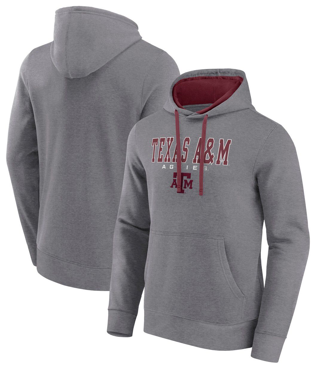 Logo Athletic Men's Texas A&M Aggies Grey/Maroon Hoodie product image
