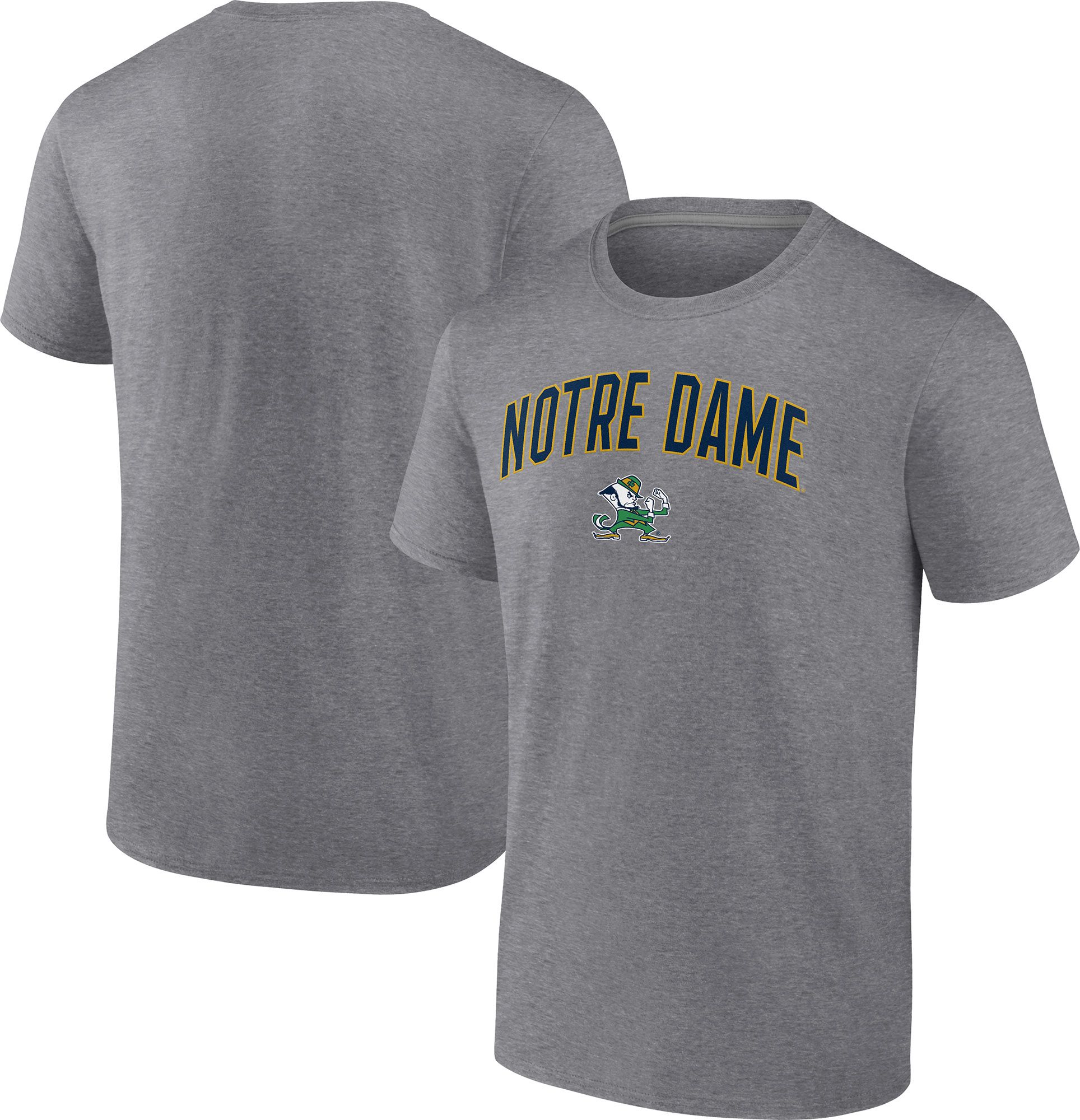 Logo Athletic Men's Notre Dame Fighting Irish Athletic Gray Heather Arch Promo Short Sleeve T-Shirt product image