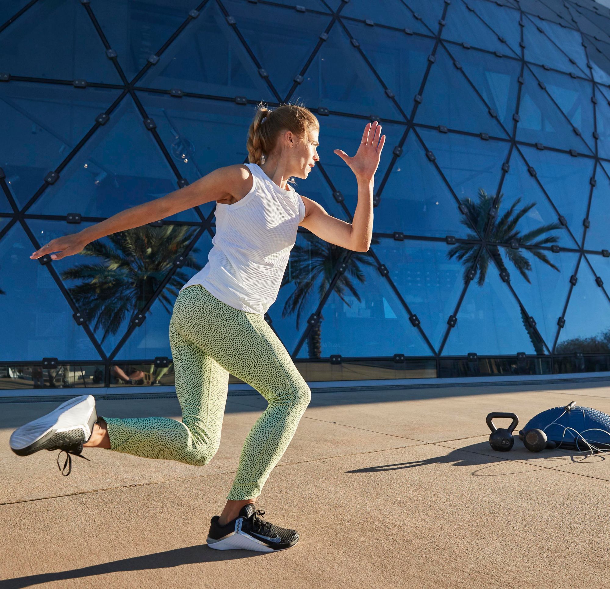 CALIA Women's High-Low Mesh Tank Top product image