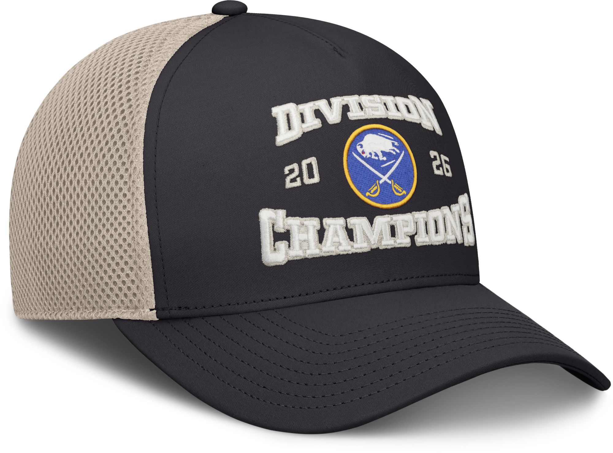 NHL Adult Buffalo Sabres 2026 Atlantic Division Champions Black Locker Room Structured Adjustable Hat product image