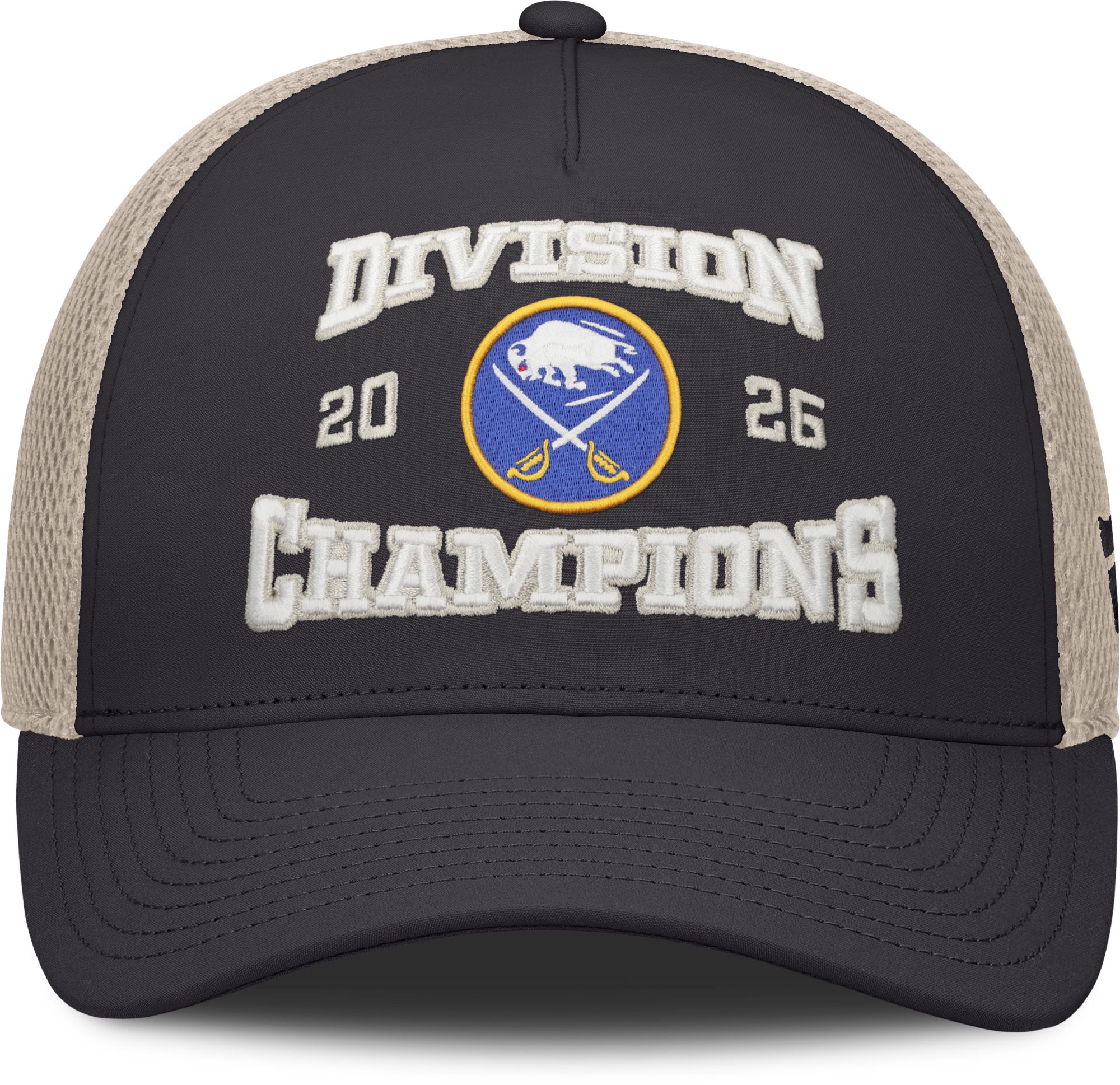 NHL Adult Buffalo Sabres 2026 Atlantic Division Champions Black Locker Room Structured Adjustable Hat product image