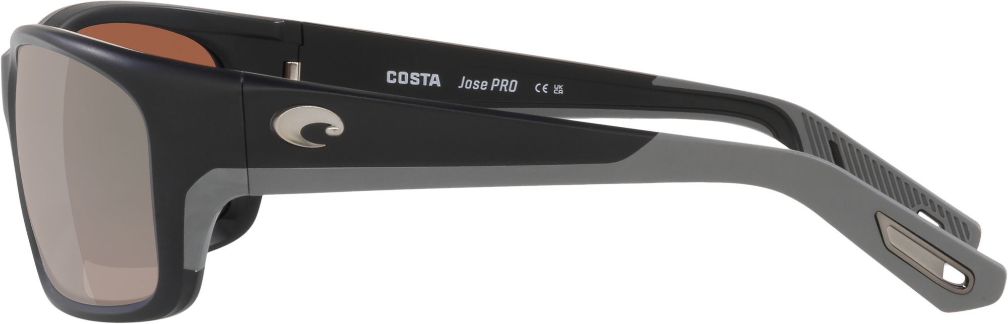 Costa Del Mar Jose Pro Sunglasses Matte Black Copper Silver Mirror 580g