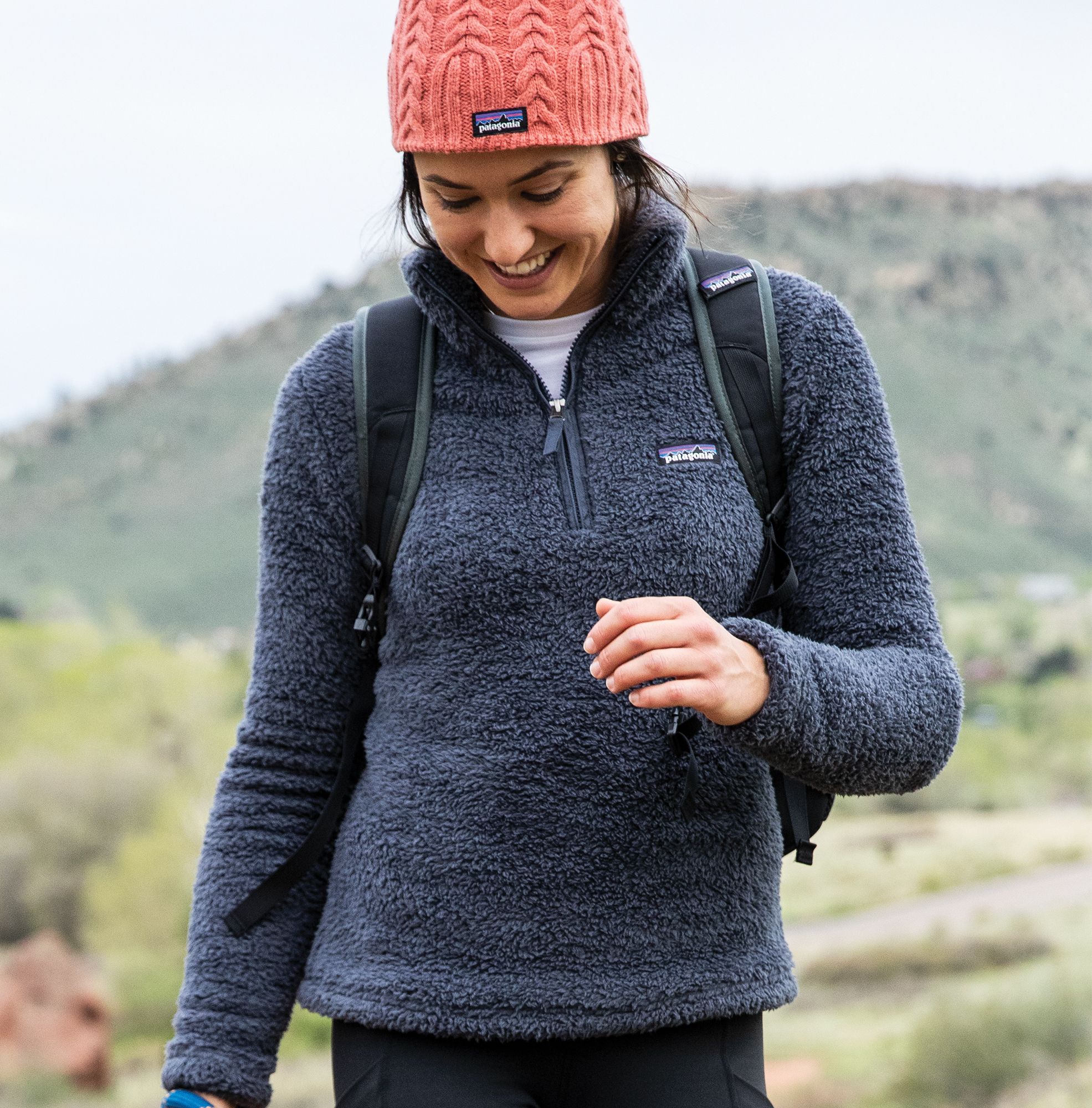 patagonia women's fuzzy quarter zip