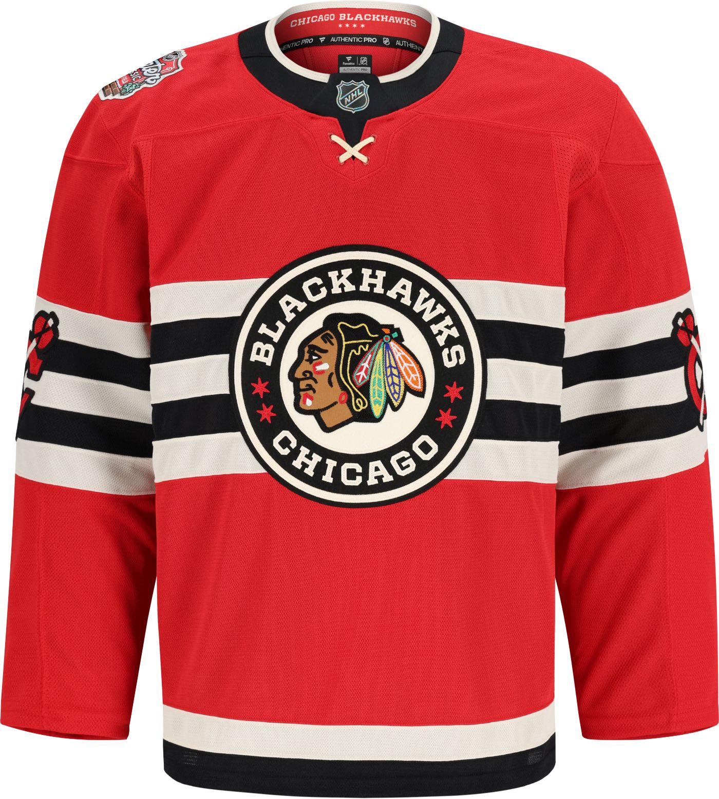 NHL Men's Chicago Blackhawks 20242025 Winter Classic Red Authentic Pro