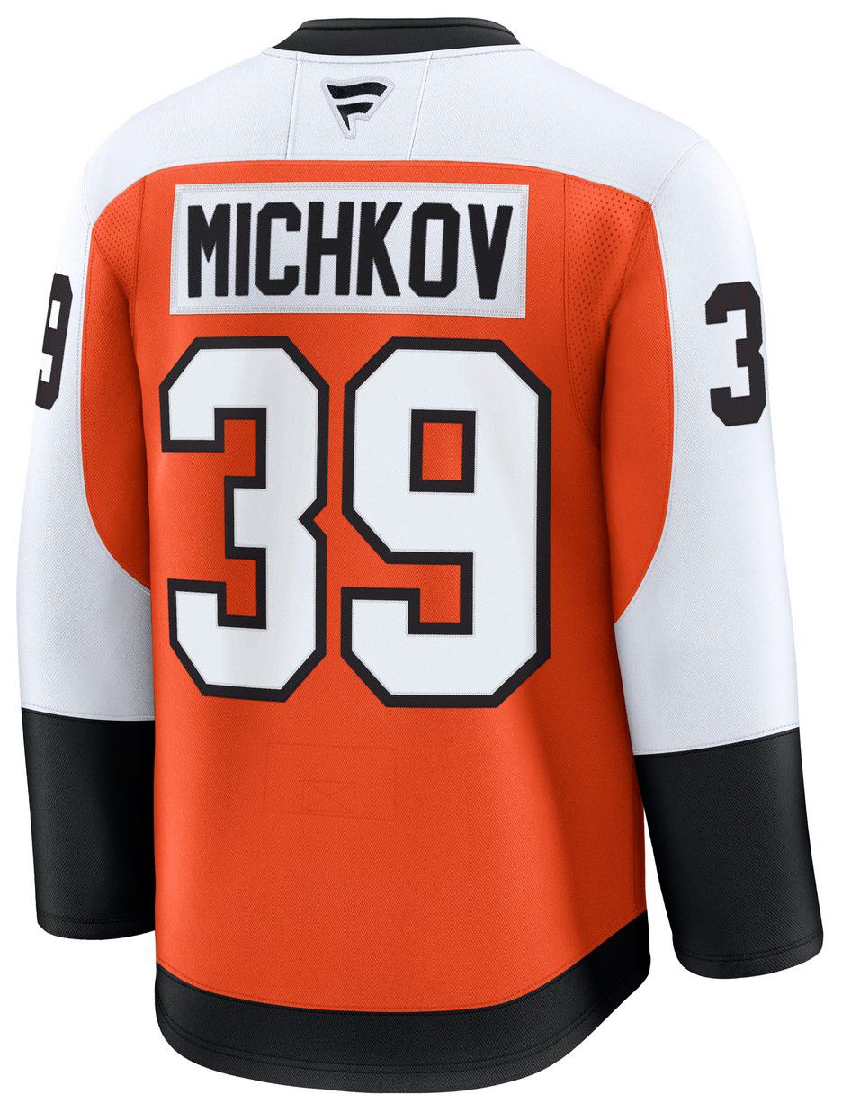 NHL Men's Philadelphia Flyers Matvei Michkov #39 Orange Premium Authentic Home Jersey product image