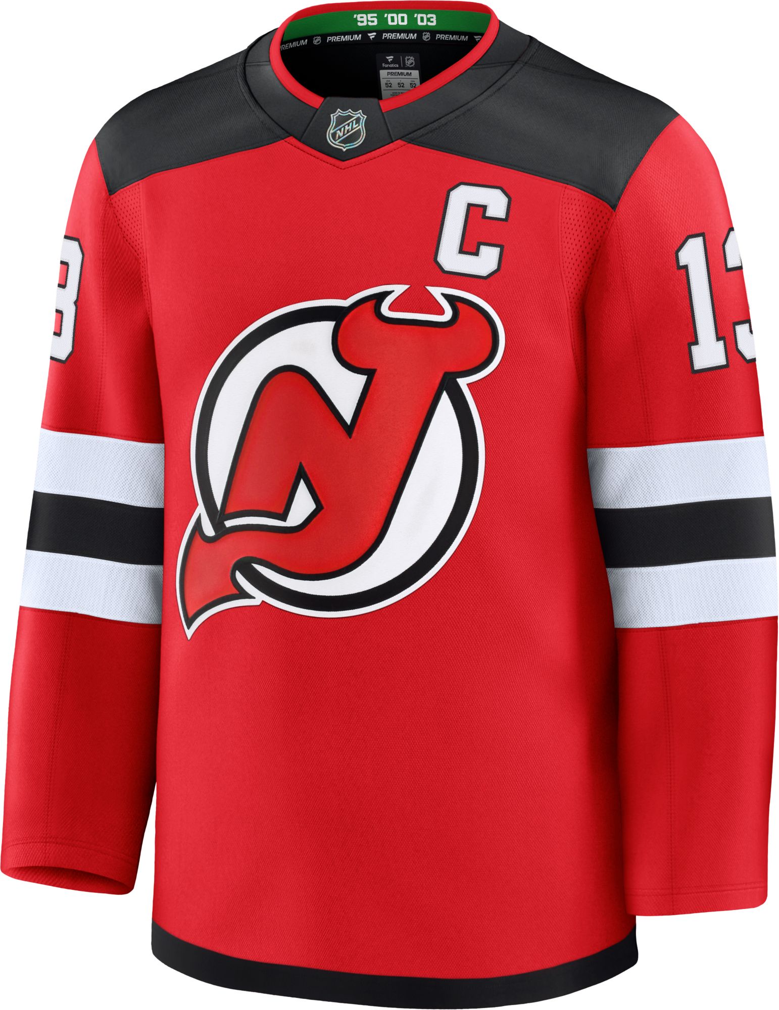 NHL Men's New Jersey Devils Nico Hischier #13 2024-2025 Premium Authentic Home Jersey product image