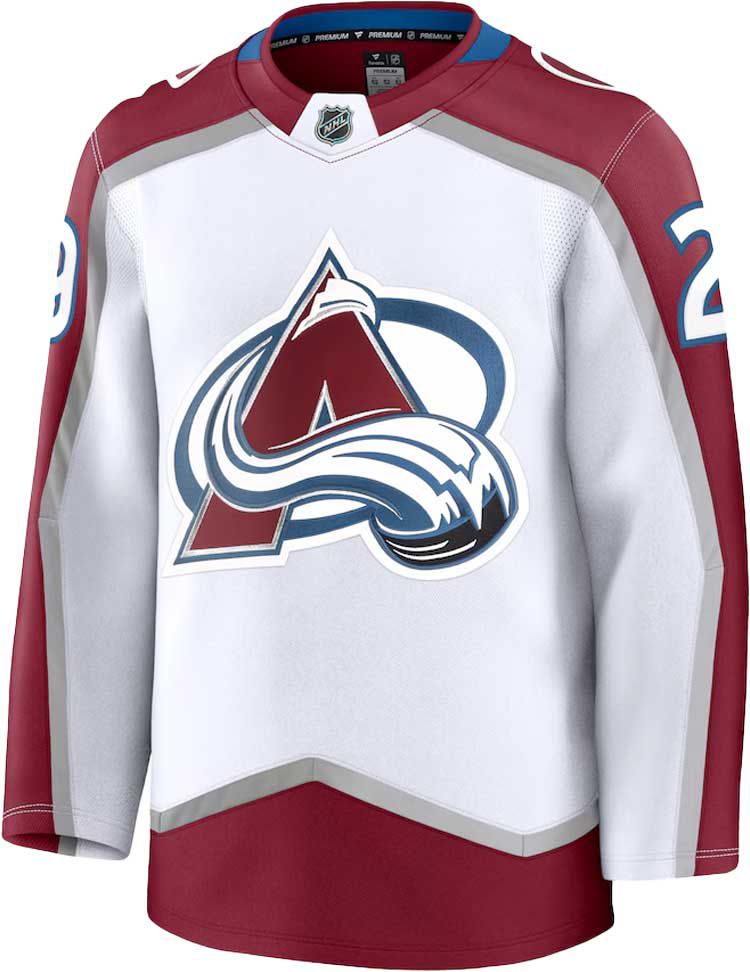 NHL Men's Colorado Avalanche Nathan MacKinnon #29 White Premium Authentic Jersey product image