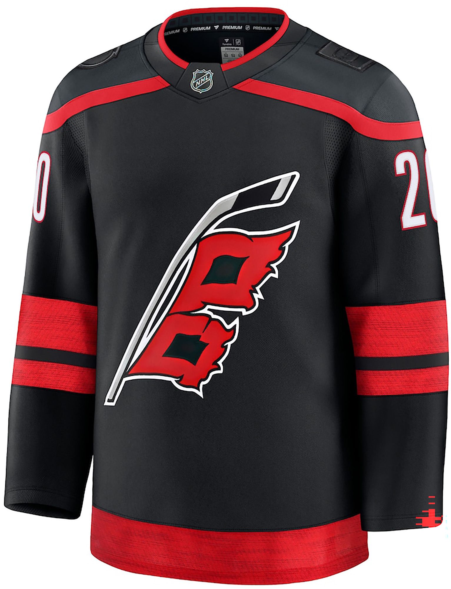 NHL Men's Carolina Hurricanes Black Sebastian Aho #20 Home Authentic Jersey product image