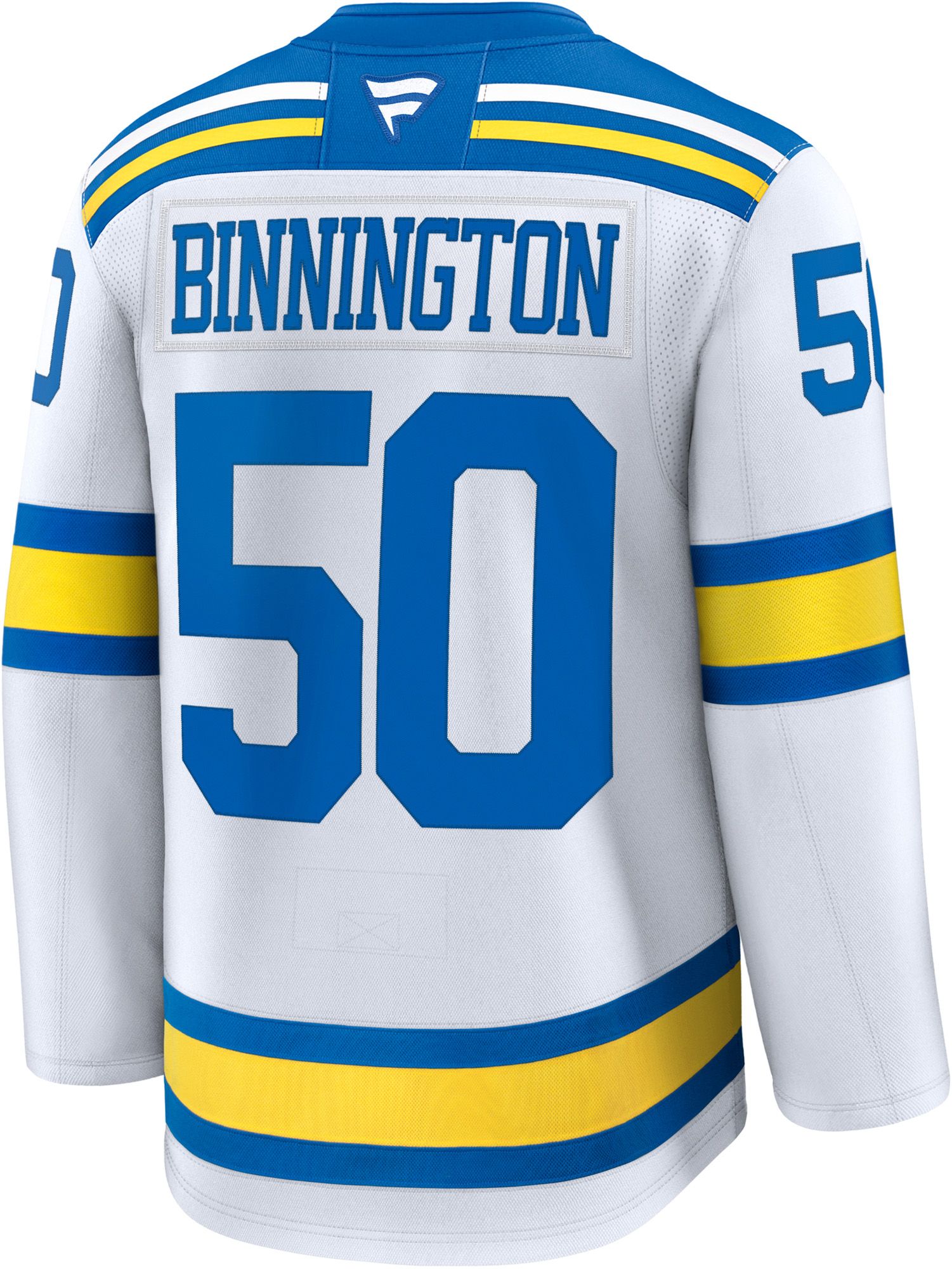 NHL Men's St. Louis Blues Jordan Binnington #50 White Premium Authentic Away Jersey product image