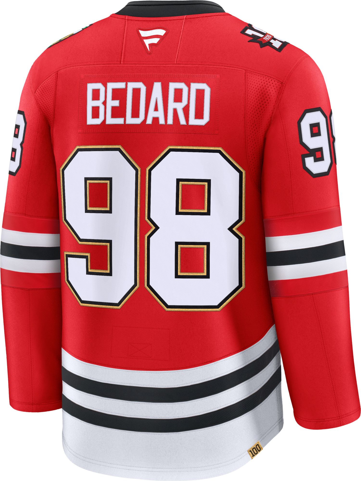 NHL Men's Chicago Blackhawks Connor Bedard #98 Centennial Red Premium Authentic Jersey product image
