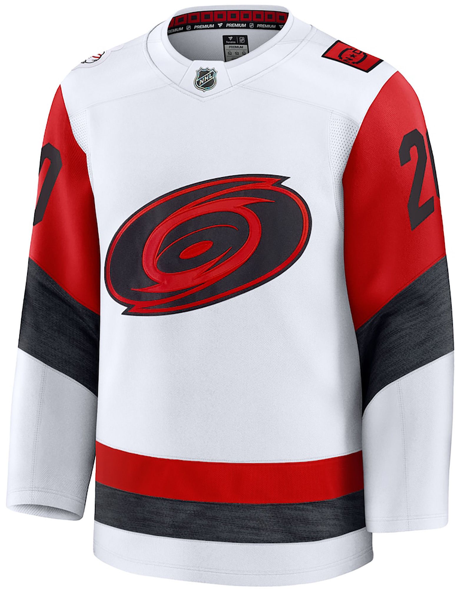 NHL Men's Carolina Hurricanes White Sebastian Aho #20 Away Authentic Jersey product image