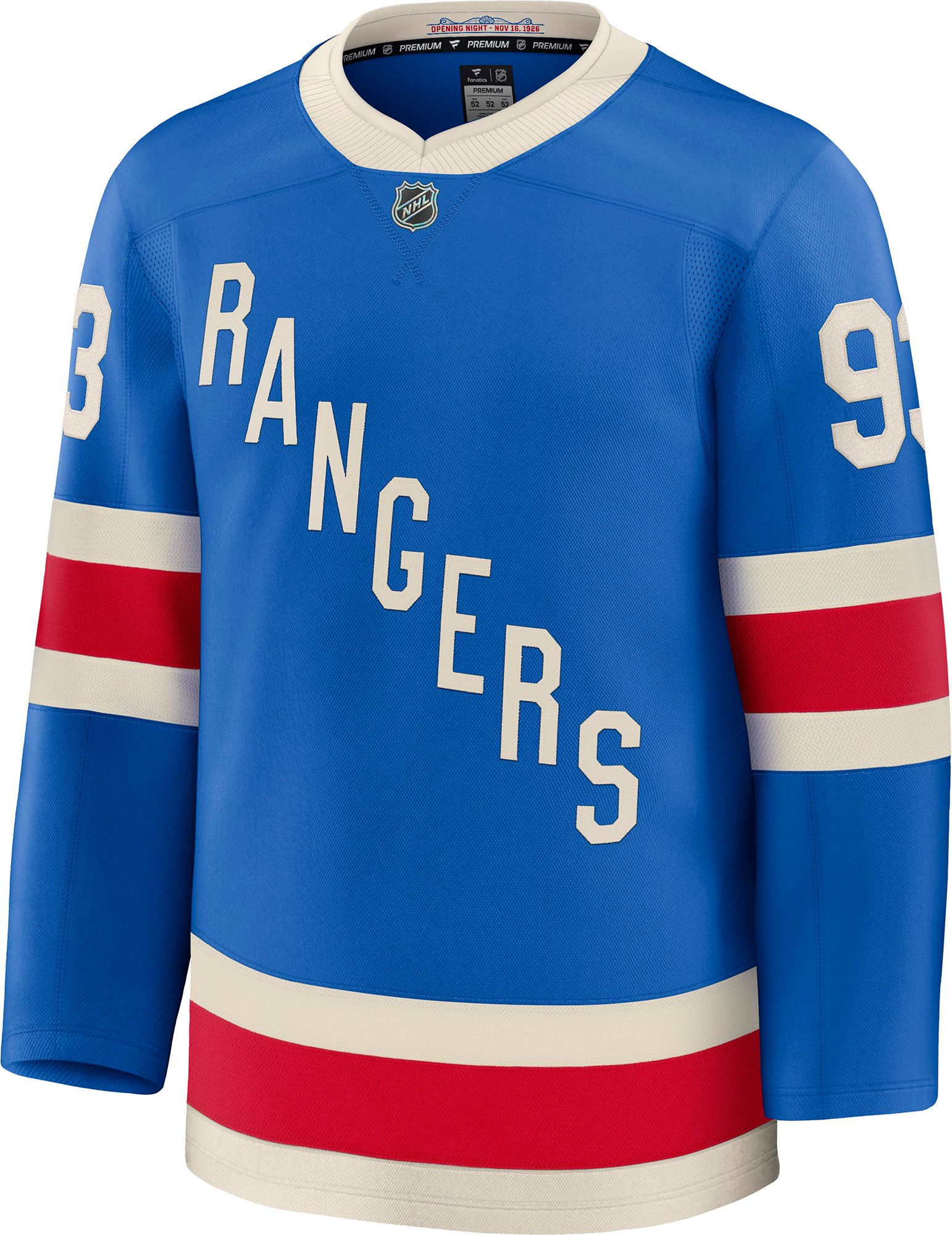 NHL Men's New York Rangers Mika Zibanejad #93 Blue Alternate Authentic Jersey product image