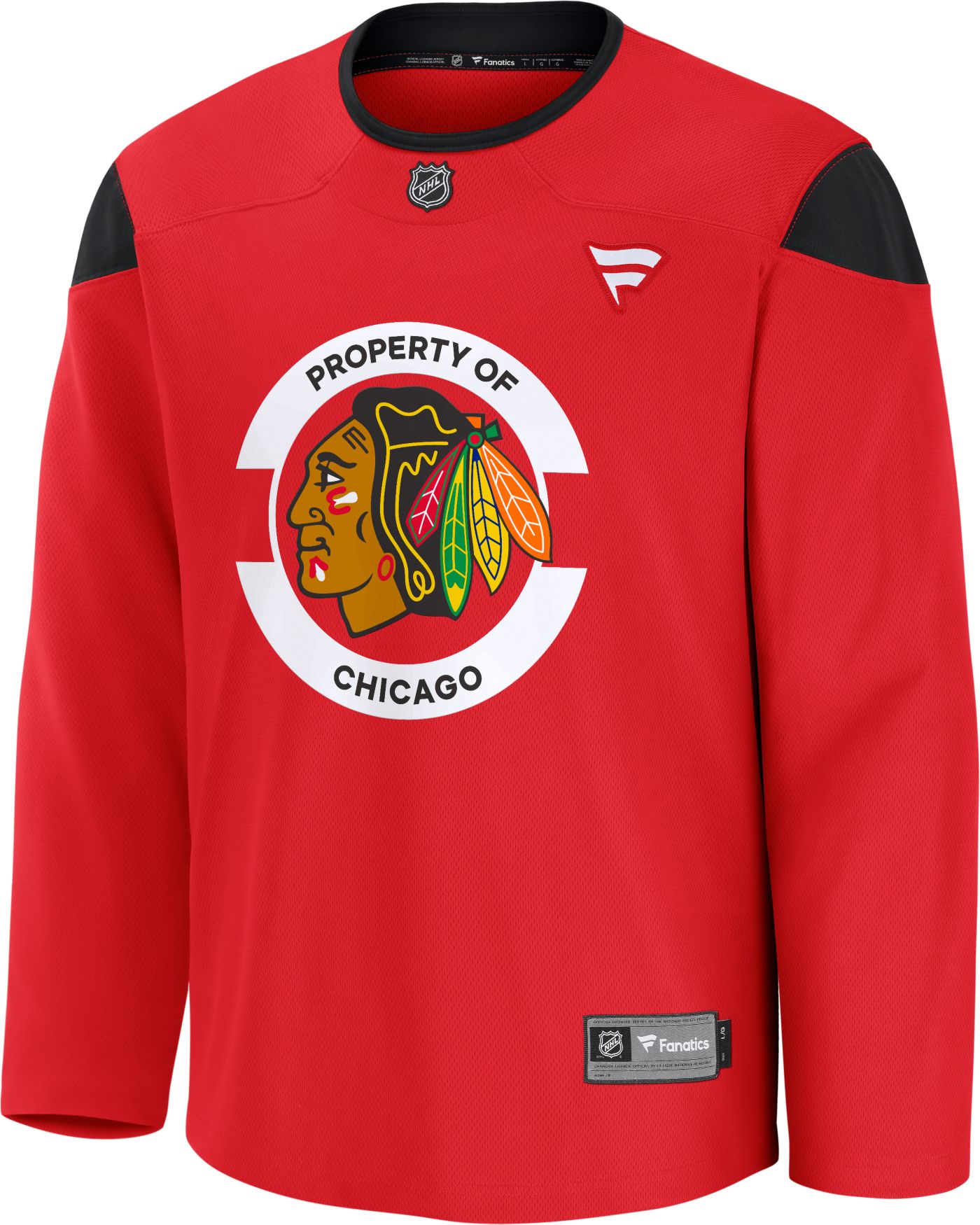 NHL Men s Chicago Blackhawks 2024 2025 Away Practice Jersey Dick s Sporting Goods