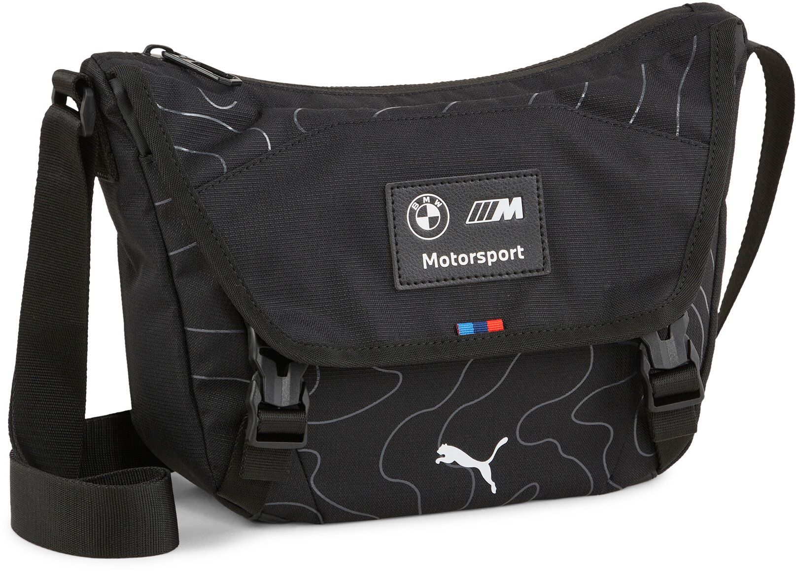 Puma Unisex BMW Formula 1 Racing Black Statement Messenger Bag product image