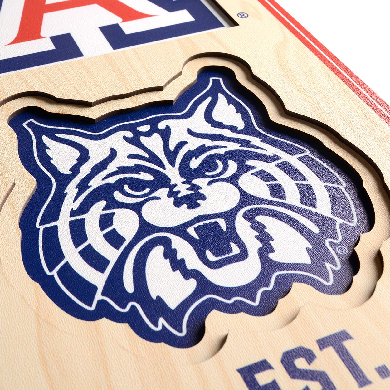 YouTheFan Arizona Wildcats 8"x32" 3-D Banner product image