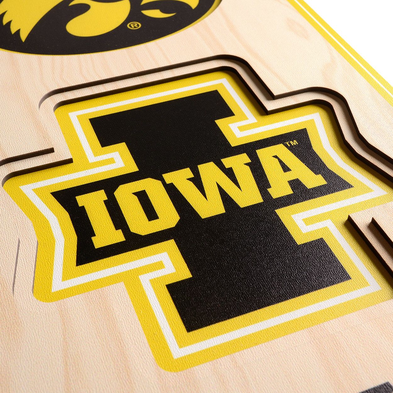 YouTheFan Iowa Hawkeyes 8"x32" 3-D Banner product image