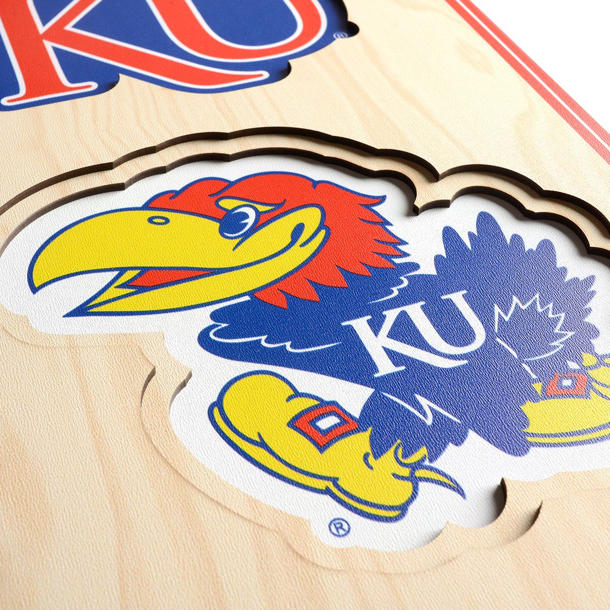 YouTheFan Kansas Jayhawks 8"x32" 3-D Banner product image