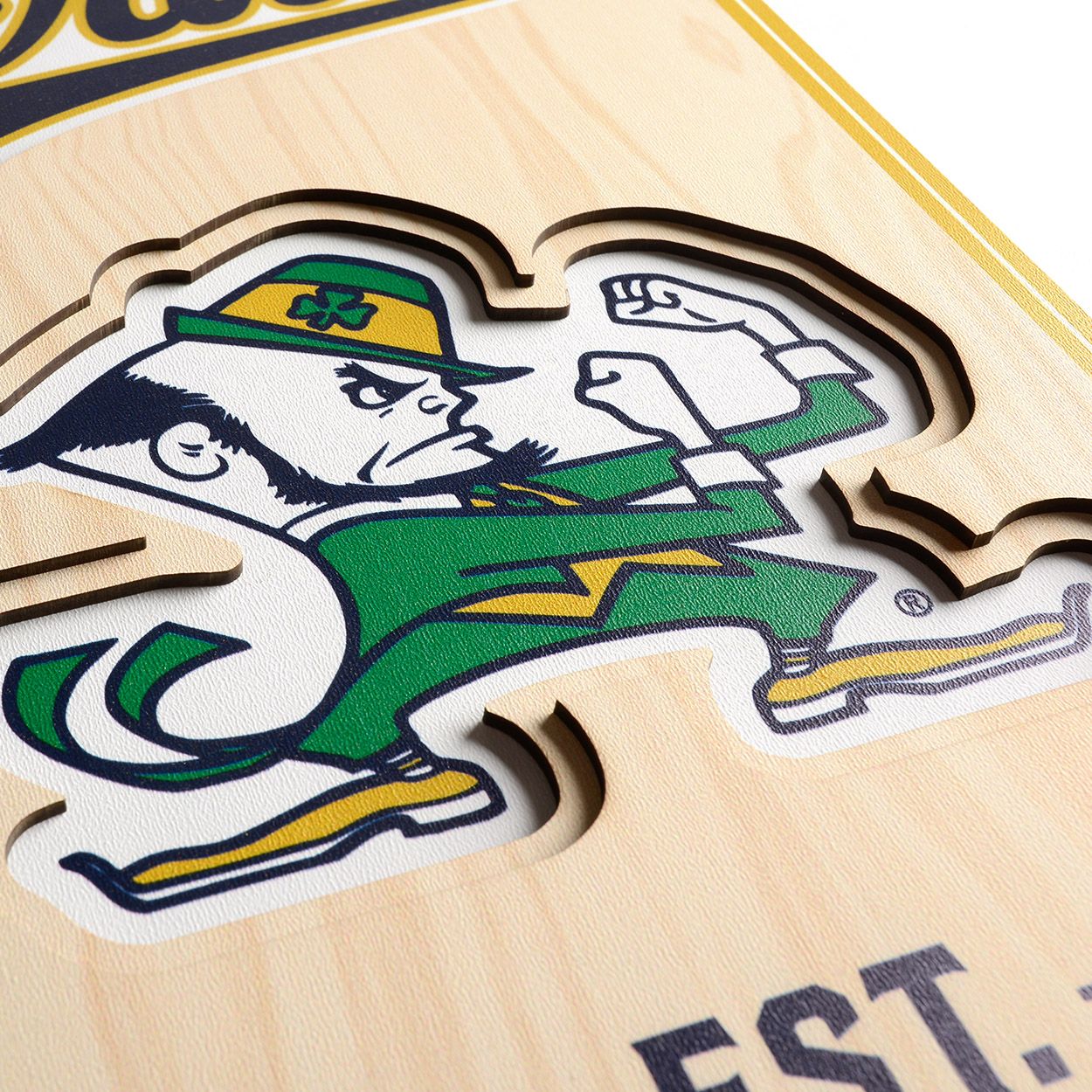 YouTheFan Notre Dame Fighting Irish 8"x32" 3-D Banner product image