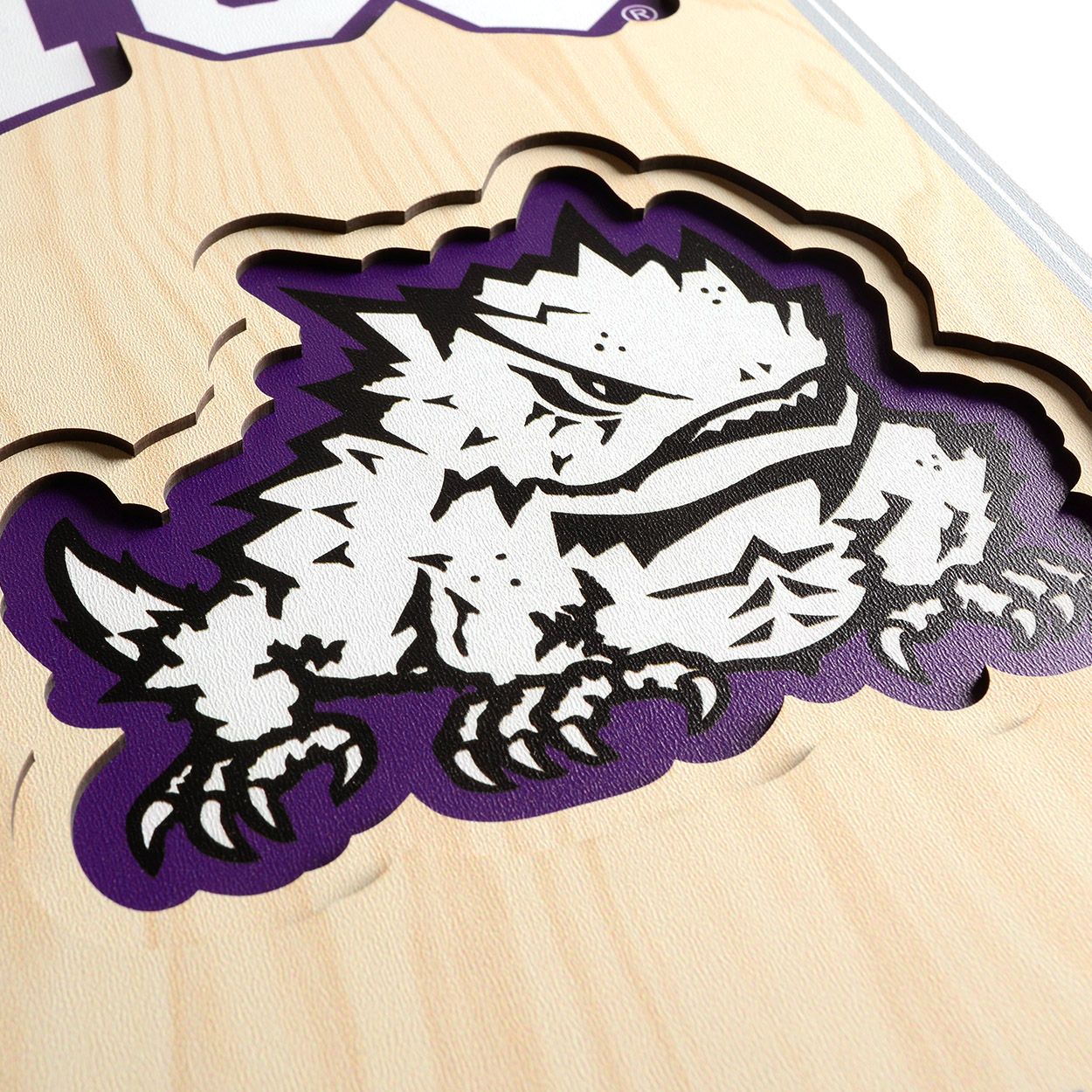 YouTheFan TCU Horned Frogs 8"x32" 3-D Banner product image
