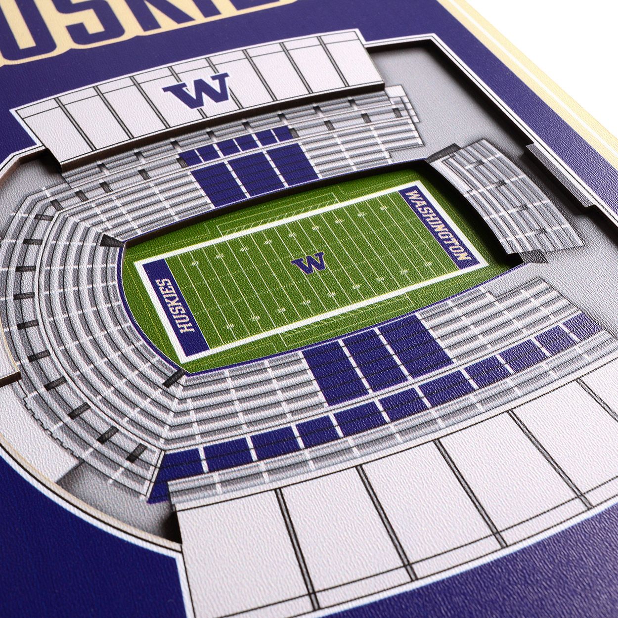 YouTheFan Washington Huskies 8"x32" 3-D Banner product image