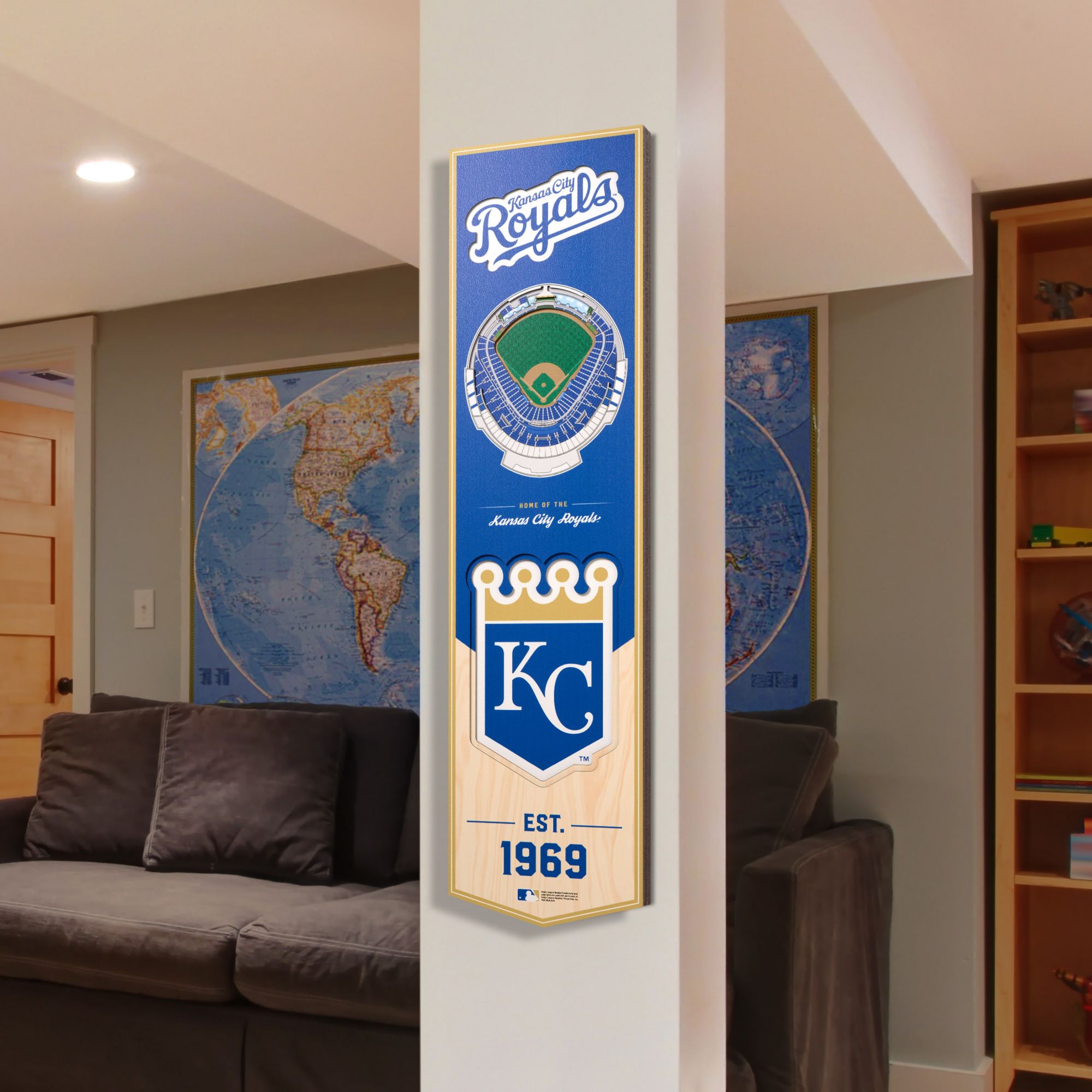 You The Fan Kansas City Royals 8''x32'' 3-D Banner product image