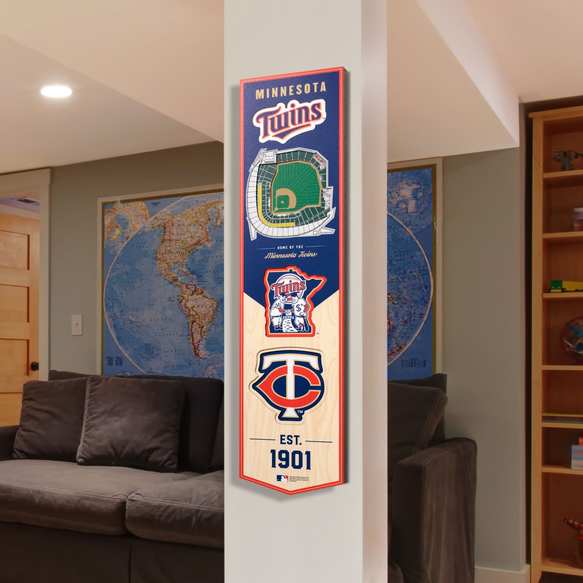 You The Fan Minnesota Twins 8''x32'' 3-D Banner product image