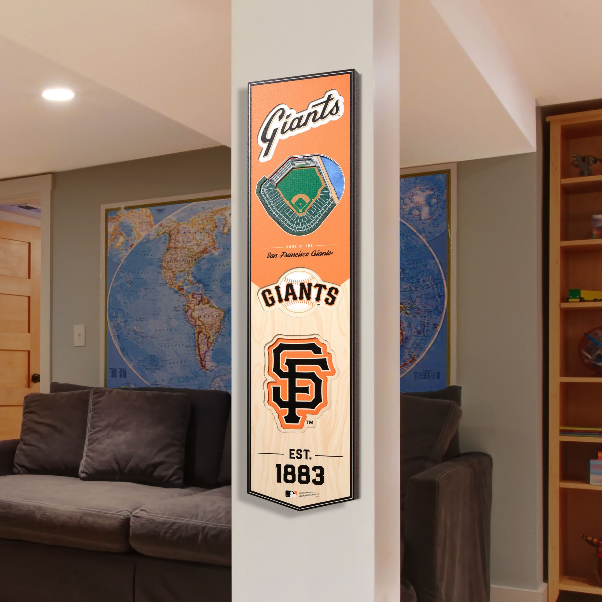 You The Fan San Francisco Giants 8''x32'' 3-D Banner product image