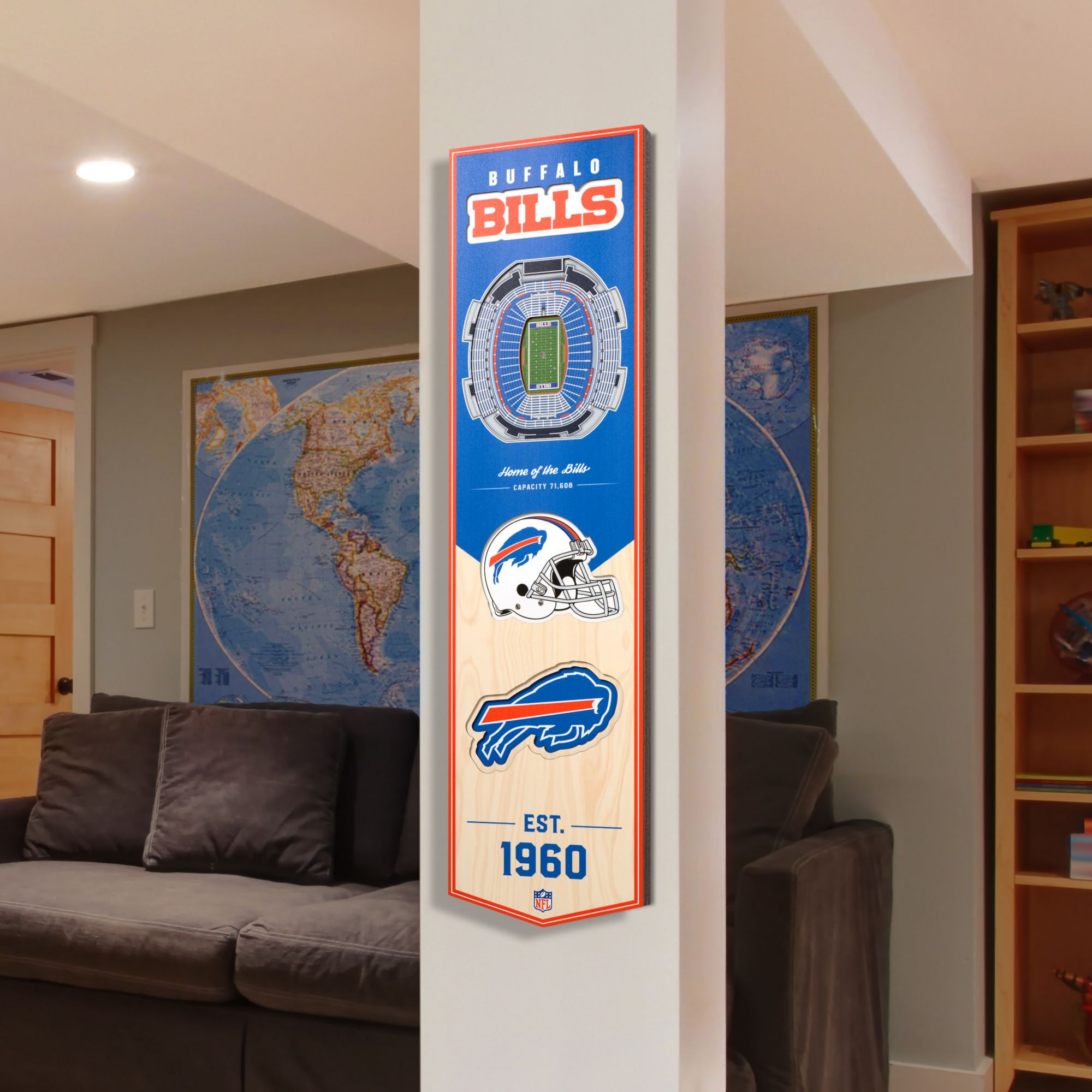 YouTheFan Buffalo Bills 8''x32'' 3-D Banner product image