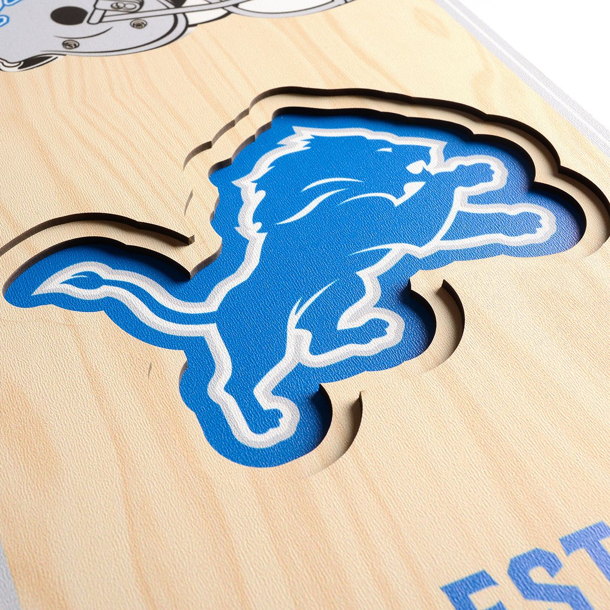 YouTheFan Detroit Lions 8''x32'' 3-D Banner product image
