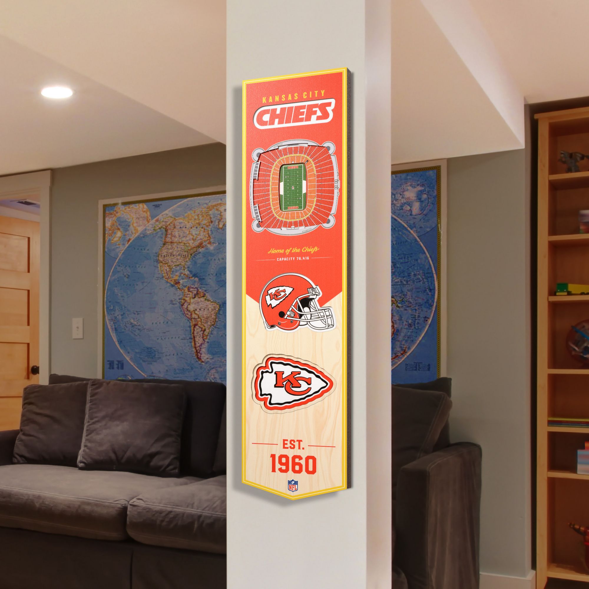 You The Fan Kansas City Chiefs 8''x32'' 3-D Banner product image