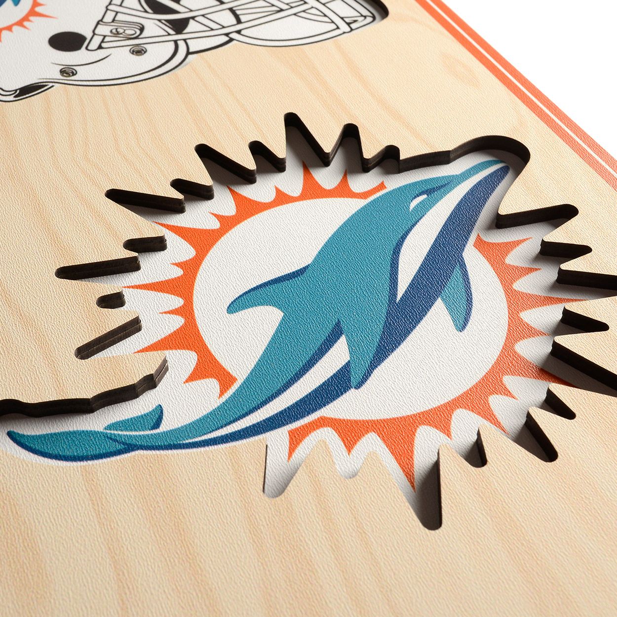 YouTheFan Miami Dolphins 8''x32'' 3-D Banner product image