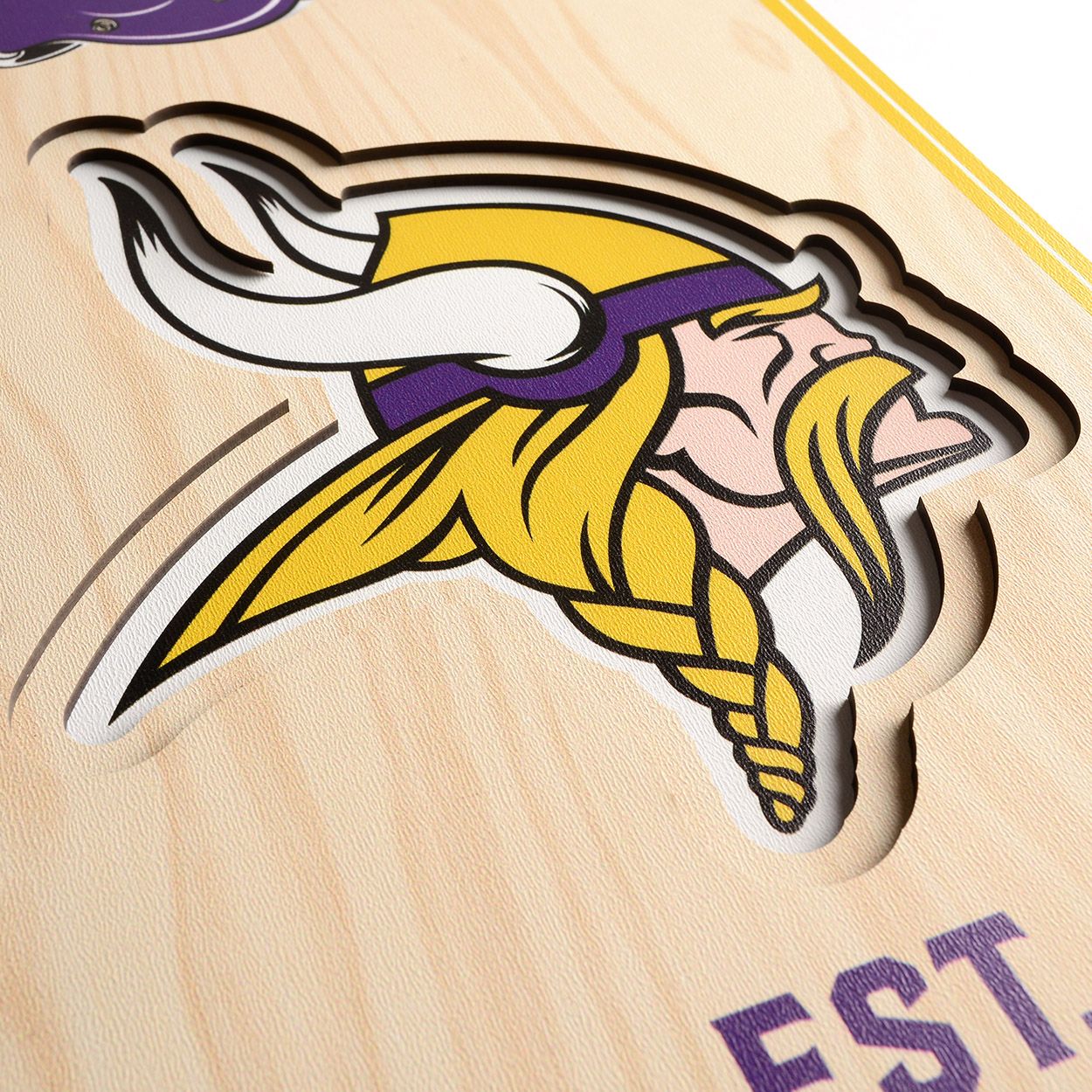 YouTheFan Minnesota Vikings 8''x32'' 3-D Banner product image