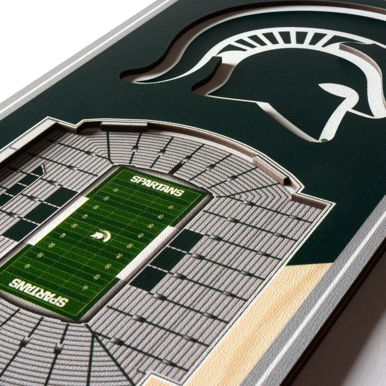YouTheFan Michigan State Spartans 6"x19" 3-D Banner product image