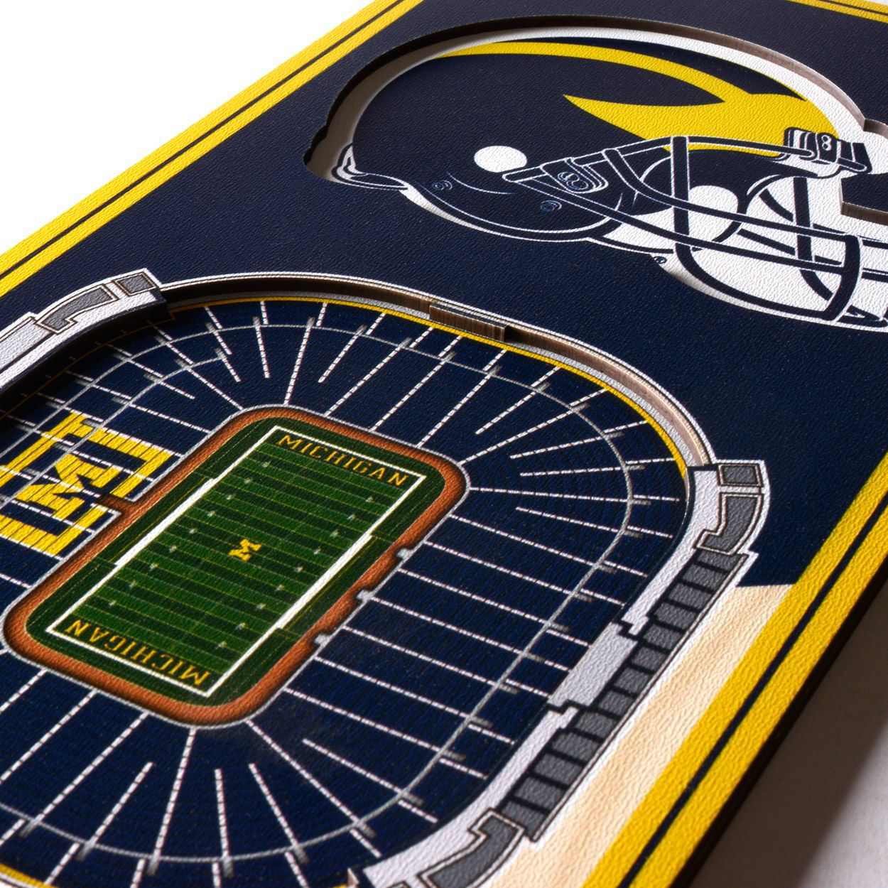 You The Fan Michigan Wolverines 6"x19" 3-D Banner