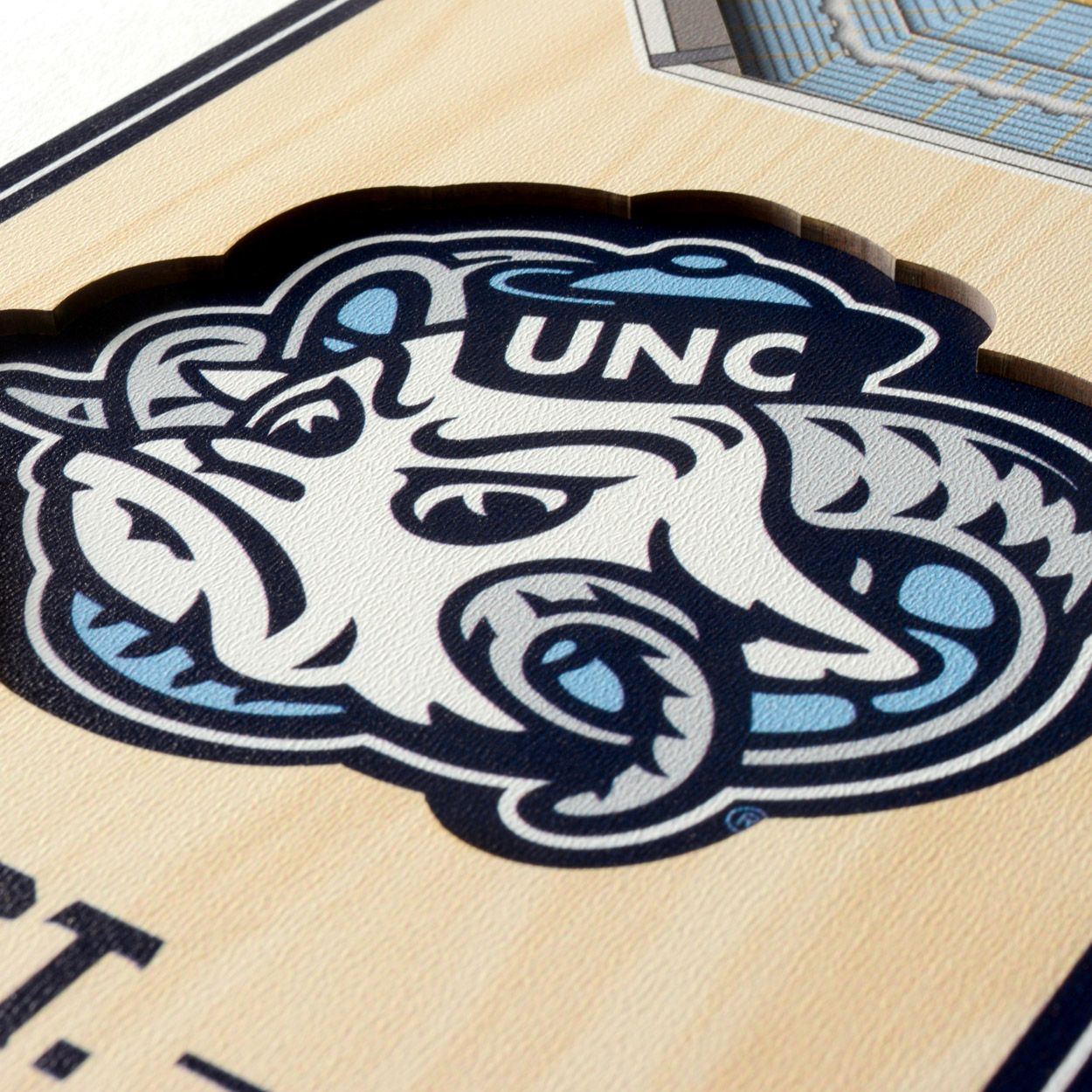 YouTheFan North Carolina Tar Heels 6"x19" 3-D Banner product image