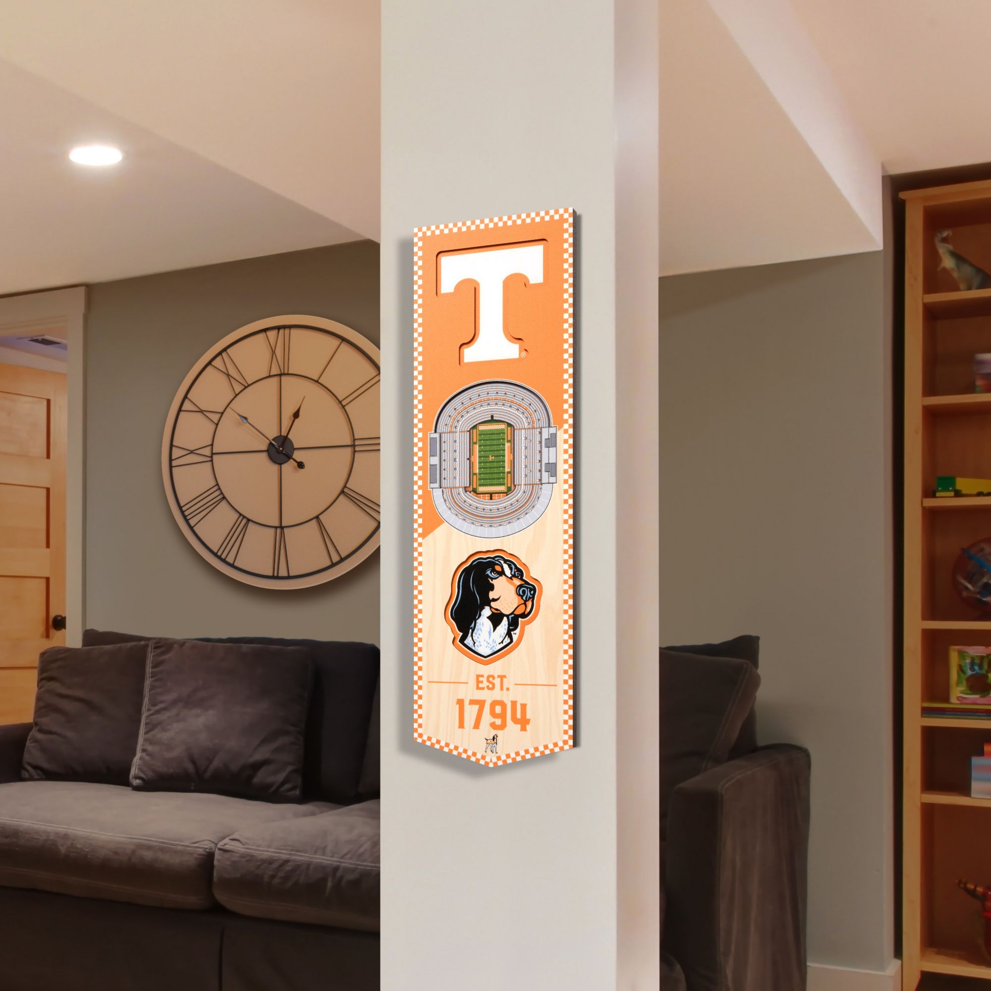 YouTheFan Tennessee Volunteers 6"x19" 3-D Banner product image
