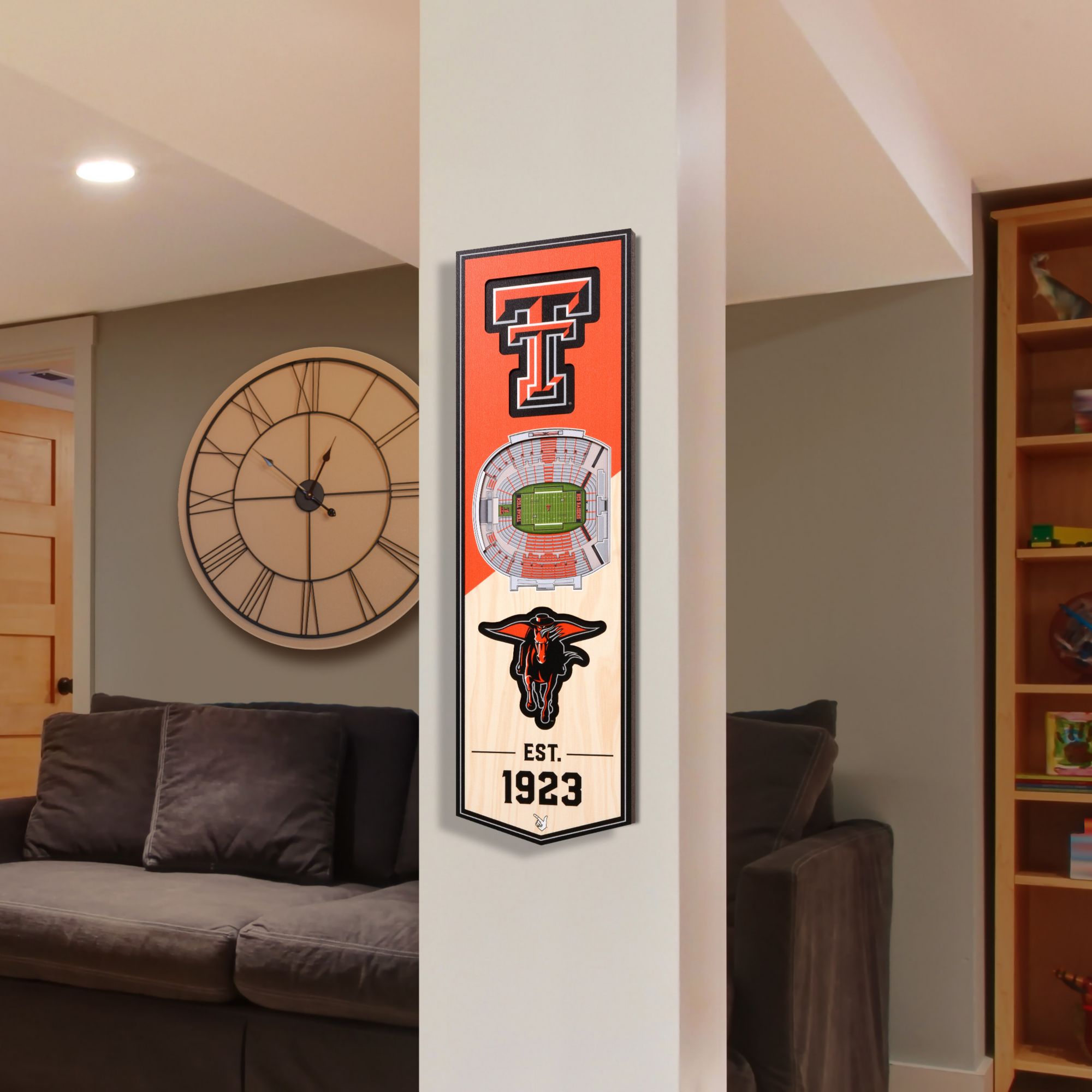 YouTheFan Texas Tech Red Raiders 6"x19" 3-D Banner product image