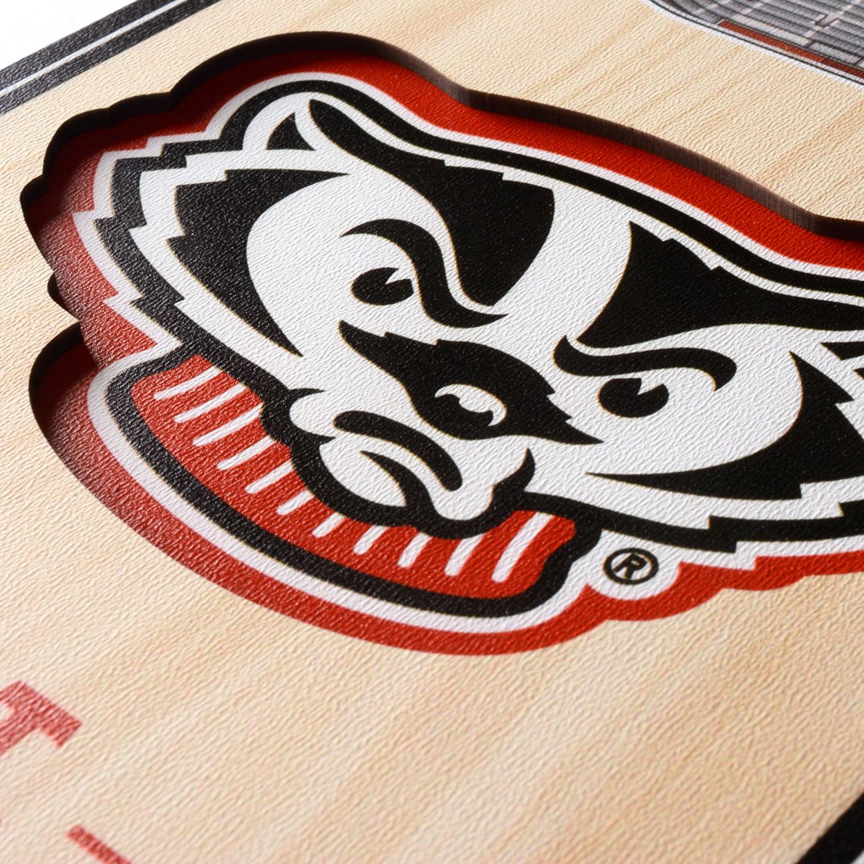 YouTheFan Wisconsin Badgers 6"x19" 3-D Banner product image