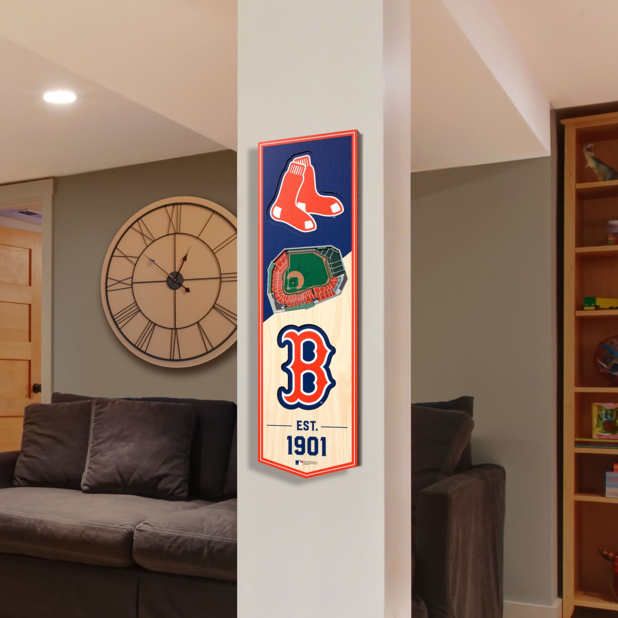 YouTheFan Boston Red Sox 6''x19'' 3-D Banner product image