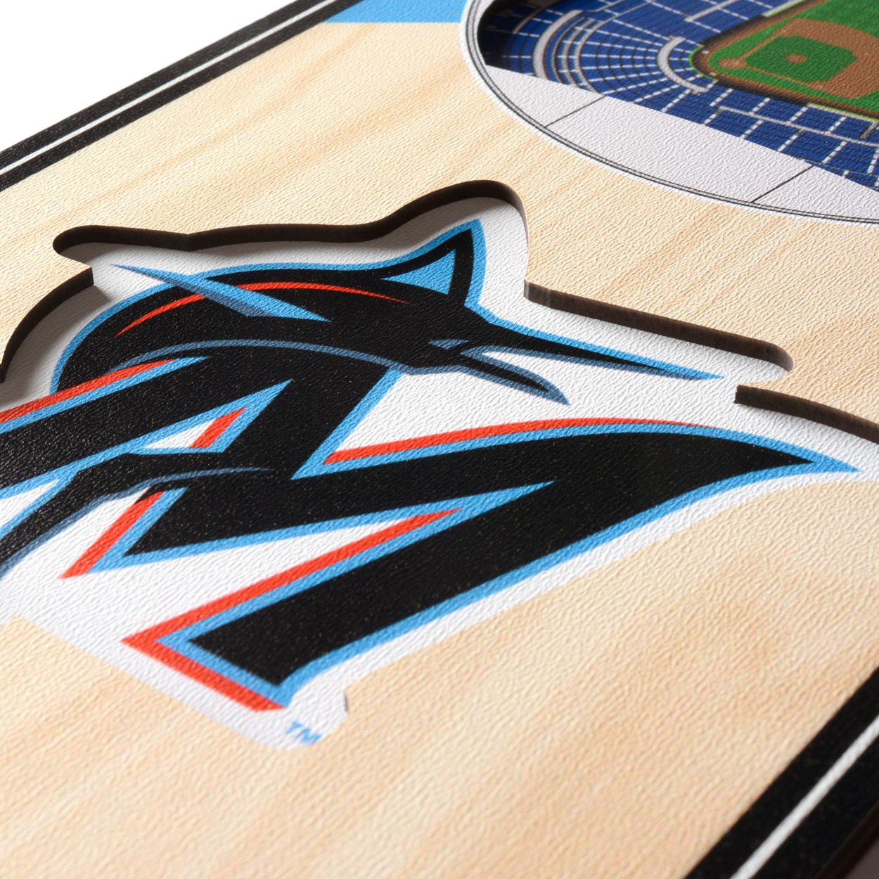 YouTheFan Miami Marlins 6''x19'' 3-D Banner product image