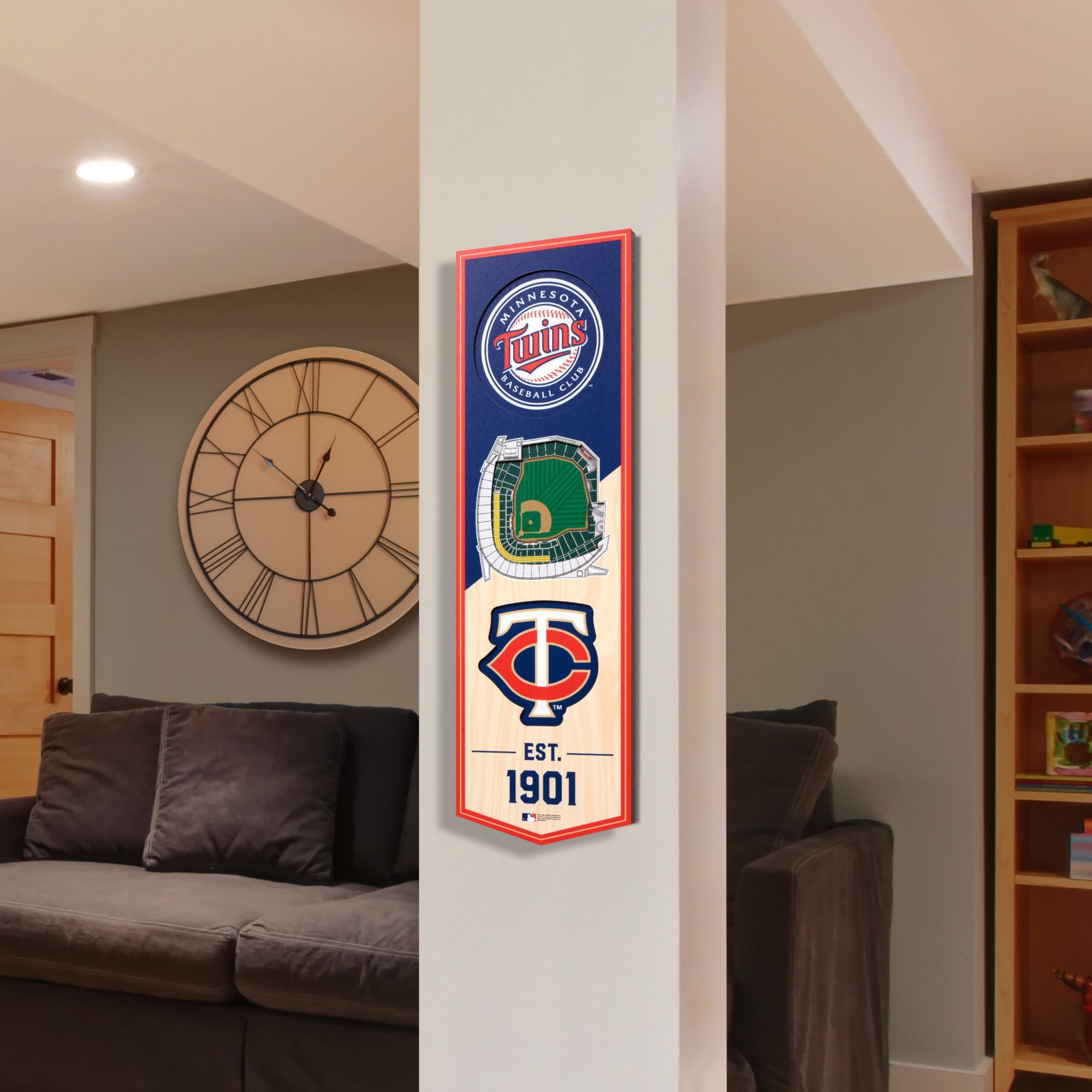 YouTheFan Minnesota Twins 6''x19'' 3-D Banner product image