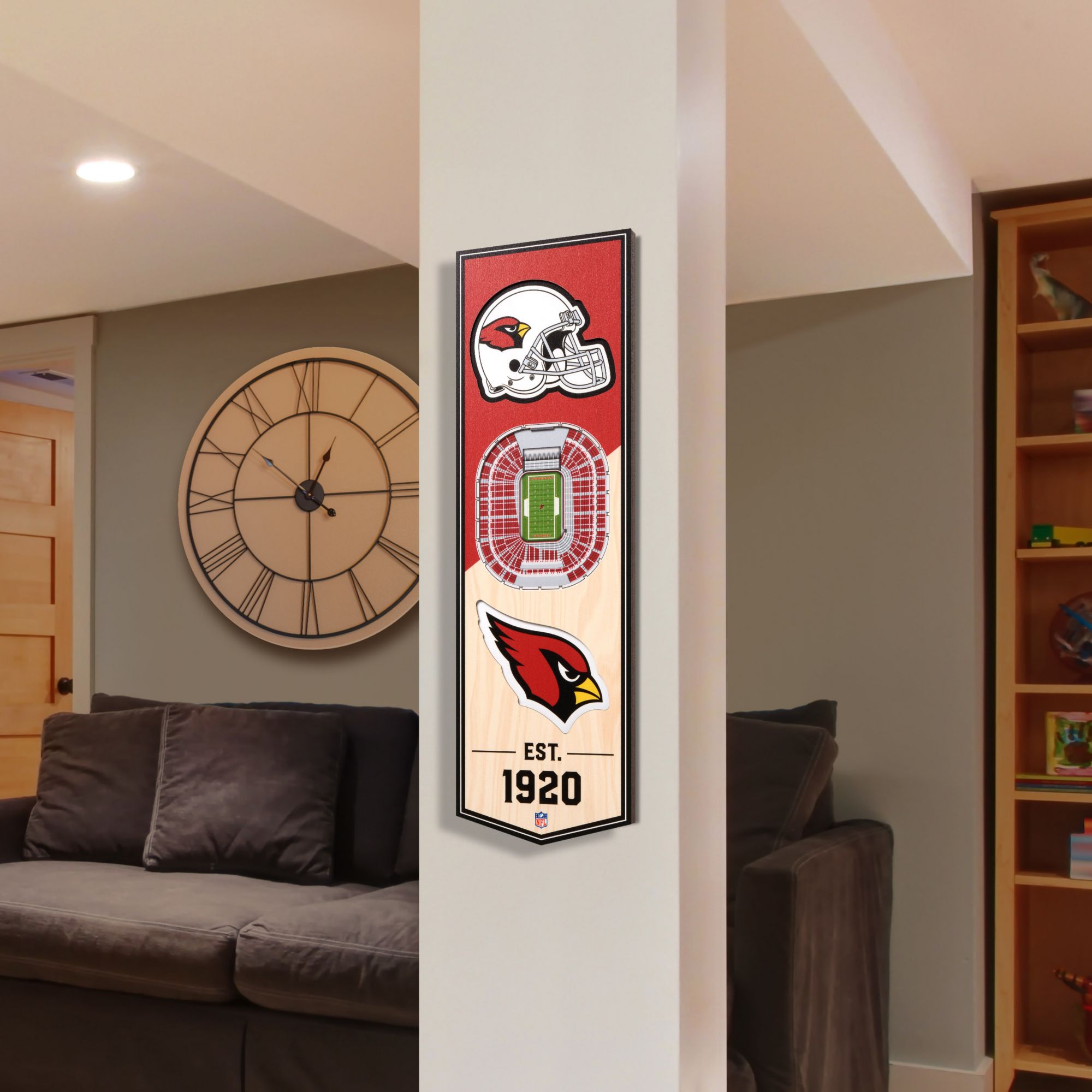YouTheFan Arizona Cardinals 6''x19'' 3-D Banner product image
