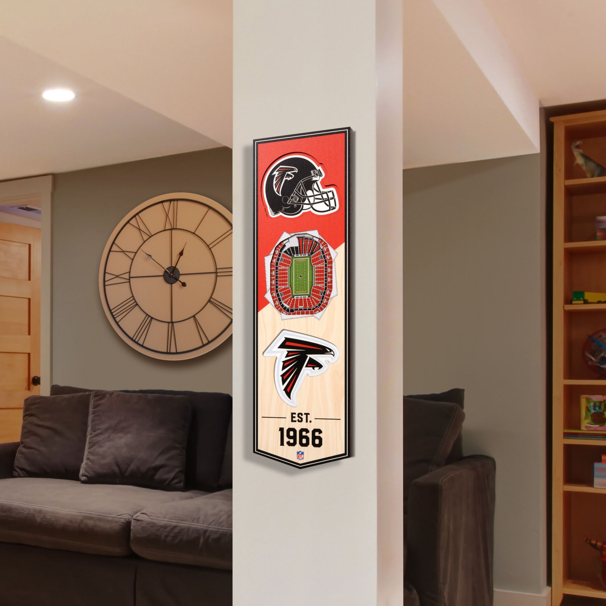 YouTheFan Atlanta Falcons 6''x19'' 3-D Banner product image