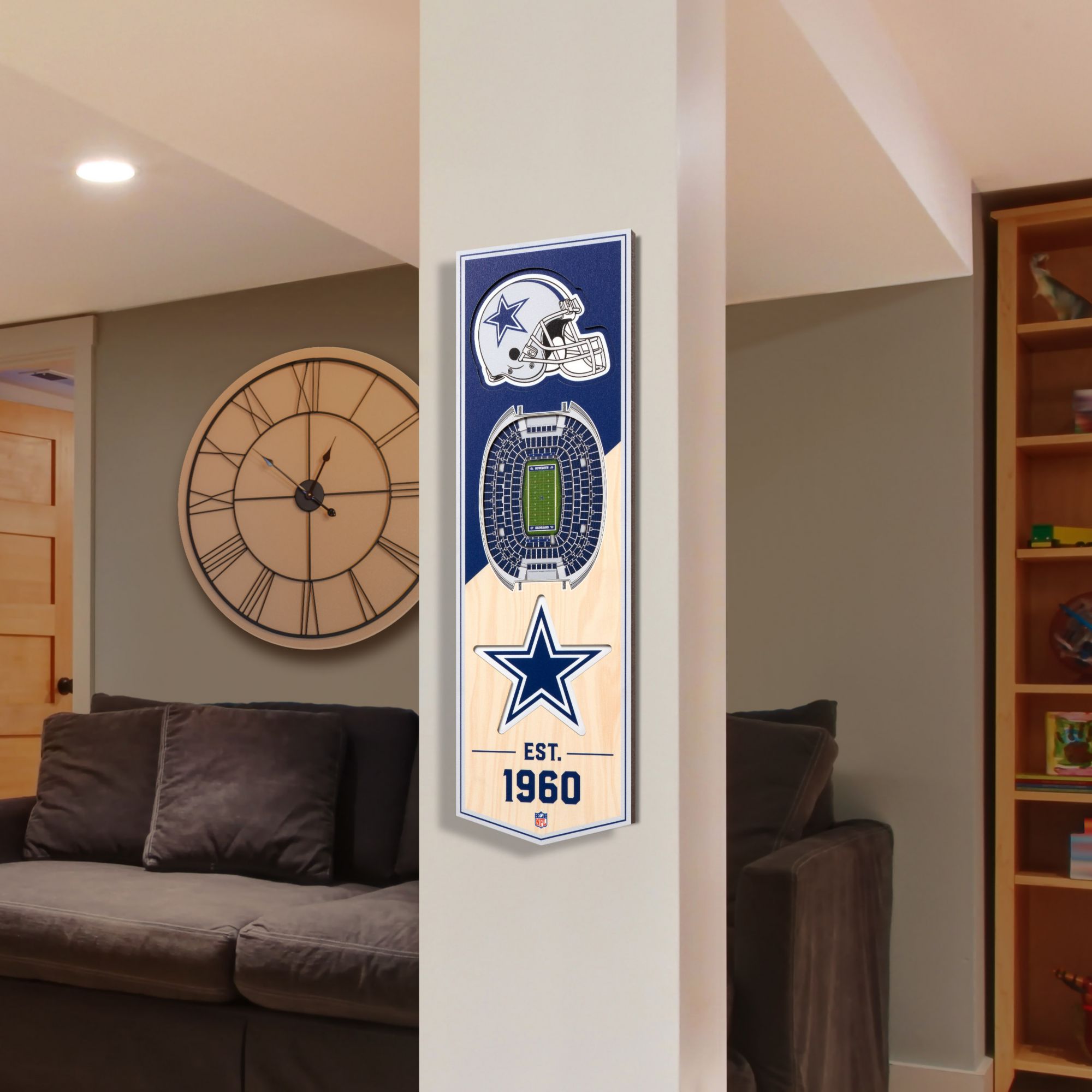YouTheFan Dallas Cowboys 6''x19'' 3-D Banner product image